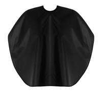 WY LIGHTING LEVEL Professional Short Barber Cape, Waterproof Nylon Salon Hair Dye Cape, Unisex Makeup Apron for Hair Color, Comb-out, Styling, Shampoo and More (Black)