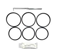 WY Paslode IM350 Nail Gun O'ring Seal Kit - Pack of 3 Top Seals, Pack of 3 Bottom Seals, Comes with O'ring Removal Tool & Silicone Grease