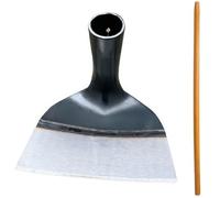 WY8 Heavy-Duty Garden Hoe Steel Hoe Head with 1.2m Handle, Durable Weeding, Digging & Cultivating Tool for Gardening, Farming, Landscaping & Soil Preparation, Strong & Rust-Resistant (18cm)