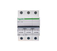 Schneider Electric A9K02332 Circuit Breaker K60N 3P, 32A, C Characteristics, 6kA, White, 32 Ampere C