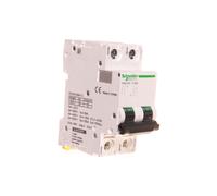 Schneider A9N61539 Mcb Miniature Circuit Breaker C60H-DC 2P 63A, White