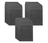 WYAN 15 Pcs A5 Black Window Envelopes, Kraft Envelope, Clear Window Envelopes for Gift Cards, Greeting Cards, Invitations (16.5 * 21.5cm,Card and Glue not Included)