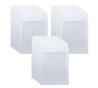WYAN 15 Pcs A5 White Window Envelopes, Kraft Envelope, Clear Window Envelope for Gift Cards, Greeting Cards, Invitations, Classic Flap Envelopes(16.5 * 21.5cm,Card and Glue not Included)