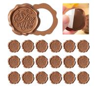 WYAN 20 Pcs Wax Seal Sticker, Seal Stamp, Seal Stamp Stickers 3D 'for You', Irregular Circular Wax Seals, 3cm for Wedding Party Invitations, Greeting Cards, DIY Decoration (Self- Adhesive)