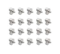 WYAN 20 Pieces Adjustable Glass Shelf Bracket, Shelf Clamp Holder, Glasses Hinge Heavy-Duty Clamp, Suitable for Glass Support