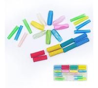 WYAN 24Pcs Pencil Grips Set,Soft Rubber Pencil Grips,Pencils Cover Soft Cushioned Foam,Pencils Cap Sleeve Cover Extender,Plastic Protector(4 Styles)