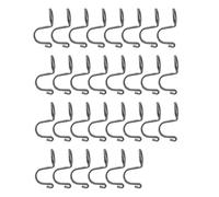 WYAN 30 pieces of Clothes Hanger Connection Hooks, Metal Coat Hangers, Space Saving Hangers, suitable for most clothes hangers (Silver)