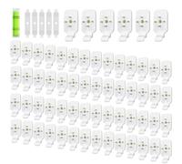 WYAN 50 Pcs Non-Trace Picture Hooks for Hard Wall,Picture Hanging Kit,Picture Fixing Kit,for Hardwall Drywall Painting,Fixing Wedding Photos Paintings Photos (5 Hanging armrest and 1 Levelling device)
