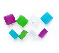 WYAN 8 Pcs 18650 Batterys Organizer Holder,Cell Battery Storage Case Holder Box,Plastic Battery Case(4 big + 4 small,4 colors)