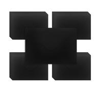 WYAN Mini Envelopes - 50 Pack 17 * 12cm Black Classic Flap Envelope, B6 Envelopes, Small Parts Envelope, for Gift, Greeting Cards, Wedding, Business, Invitation (Card and Glue not Included)