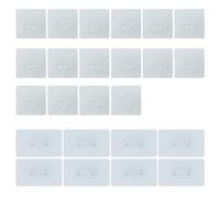 WYAN Self Adhesive Hooks Set-24 Pcs Heavy Duty Wall Hooks,Corner Shower Caddy Adhesive Sticker Replacement Hook(8pcs 6 * 10cm,16pcs 7 * 7cm)