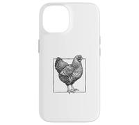 Wyandotte Chicken Portrait - Vintage Laced Farm Bird Case for iPhone 14
