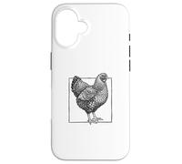 Wyandotte Chicken Portrait - Vintage Laced Farm Bird Case for iPhone 16