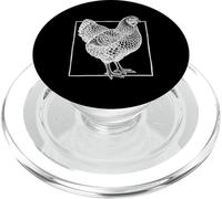 Wyandotte Chicken Portrait - Vintage Laced Farm Bird PopSockets PopGrip for MagSafe
