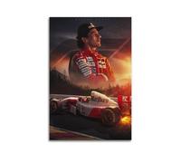 WYATAO Ayrton Senna The Greatest Racer Poster Art Print Wall Photo Paint Hanging Picture Family Bedroom Decor 12x18inch(30x45cm)