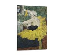 WYATAO Henri De Toulouse-Lautrec Artwork(The Clown Cha-U-Kao) Decorative Poster Print Photo Art Painting Canvas Home Decorative Bedroom Modern Decors 12x18inch(30x45cm)