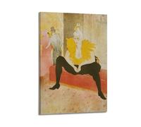 WYATAO Henri De Toulouse-Lautrec Artwork(The Seated Clowness (Mademoiselle Cha-u-ka-o), 1896) Decorative Poster Room Aesthetic Print Art Wall Painting Canvas Modern Bedroom Decor 12x18inch(30x45cm)