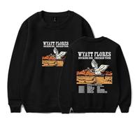 Wyatt Flores Merch Bucking Bin Chicken Tour 2026 Pullover Unisex Crew Neck Long Sleeve Sweatshirt (Black,3XL)