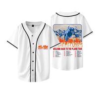 Wyatt Flores Merch Welcome Back to The Plains Tour 2025 Baseball Jacket Unisex V-Neck Short-Sleeved T-Shirt (Style2,XL)