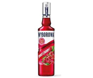 Wyborowa Cherry Flavoured Vodka 50cl, 28% ABV - Premium Vodka Bottle - Ideal for Cocktails, Sharing, Mixing or on the Rocks - Distinctive and Refreshing