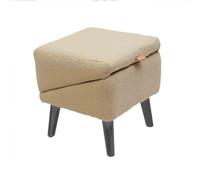 WYBZDA 2-in-1 Folding Dog Ramp Split Design Non-Slip Dog Stairs for Small Dogs Joint-Friendly Cat Stairs Assists Bed/Sofa Access(Khaki - Plush)