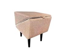 WYBZDA 2-in-1 Folding Dog Ramp Split Design Non-Slip Dog Stairs for Small Dogs Joint-Friendly Cat Stairs Assists Bed/Sofa Access(Khaki - Linen Blend)