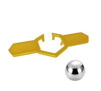 WYBZDA 304 Stainless Steel Espresso Cooling Ball Whisky Flash-Freezing Metal Ice Cubes Reusable Coffee Chiller for Cocktails Wine Beverages(Gold-Silver)