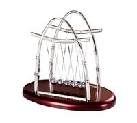 WYBZDA Creative Newton's Cradle with Square Base, Home Newtons Cradle Pendulum Balance Balls, Science Physics Toys Office Desk Decor Ornament(S,Sail-shaped)