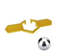 WYBZDA Espresso Cooling Ball 3D Pla Stainless Steel Metal Ice Cubes Detachable Coffee Chiller Preserves Flavour Sturdy Reusable Cafés(Gold-Silver)