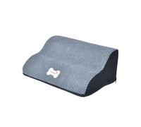 WYBZDA Ottoman Dog Ramp Assistive Get on Bed Dog Stairs Highly Elastic Sponge Stable Dog Steps for High Bed Couch Non-Slip Removable(Grey,40 * 26 * 15cm)