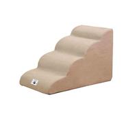 WYBZDA Removable Pet Steps for Old Cats Stable Dog Stairs for Teddy Corgi Spinal Protection Small Dog Ramp for Bed Car Base Non-Slip(40 * 71 * 46cm,Khaki)