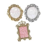 WYBZDA Retro Resin Nail Art Palette Imitation Shell 3pcs Gel Nail Polish Palette Photography Props Nail Polish Mixing Plate for Displaying Jewelry(3pcs-A)