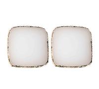 WYBZDA Square Nail Polish Mixing Plate for Coasters Resin Nail Art Palette for Manicurists Makeup Artists Nail Polish Palette Portable Reusable(White)