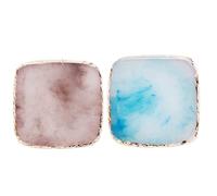 WYBZDA Square Nail Polish Mixing Plate for Coasters Resin Nail Art Palette for Manicurists Makeup Artists Nail Polish Palette Portable Reusable(H)