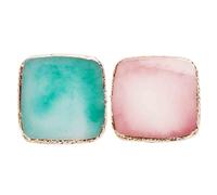 WYBZDA Square Nail Polish Mixing Plate for Coasters Resin Nail Art Palette for Manicurists Makeup Artists Nail Polish Palette Portable Reusable(M)