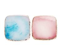 WYBZDA Square Nail Polish Mixing Plate for Coasters Resin Nail Art Palette for Manicurists Makeup Artists Nail Polish Palette Portable Reusable(P)