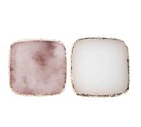 WYBZDA Square Nail Polish Mixing Plate for Coasters Resin Nail Art Palette for Manicurists Makeup Artists Nail Polish Palette Portable Reusable(K)