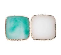 WYBZDA Square Nail Polish Mixing Plate for Coasters Resin Nail Art Palette for Manicurists Makeup Artists Nail Polish Palette Portable Reusable(O)