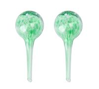 WYBZDA Sustainable Plant Watering Devices Glass 100ml Plant Watering Globes Indoor Drip Self Watering Planter Insert Slow Release Lazy People(Green-2pcs)