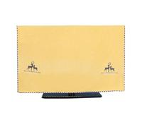 WYBZDA Tv Cover Dustproof Simple Chinese Style for Living Room Tv Protective Film Moisture-Proof for 32-75in Lcd Television Universal(75in(175 * 100cm),Yellow-B)