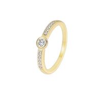 Wycian Band Ring for Women 14K Gold Filled Ring Au585 Moissanite Round Size Q 1/2 Upgrade 3.0 for Wife Mothers Day Jewelry