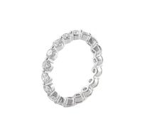 Wycian Band Rings with Stones White Gold Ring Guard 9K Created Diamond Eternity Size J 1/2 Fashion for Sister New Year Jewelry