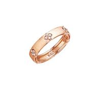 Wycian Bling Rings Diamond Promise Rings 9K Rose Gold with 0.19CT Diamond Size U 1/2 Solid Not Plated Fashion for Ladies Cocktail Jewelry