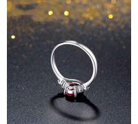 Wycian Custom Engraved Ring Lab Made Ruby Ring 18K White Gold Oval Size Q 1/2 Solid Not Plated Upgrade 3.0 for Sister Graduation Jewelry