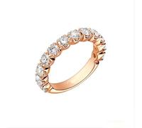 Wycian Custom Rings 14K Yellow Gold Rose Ring with 0.02CT Diamond Size V 1/2 Solid Not Plated Premium for Ladies Graduation Jewelry