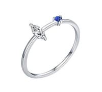 Wycian CZ Wedding Ring Sets Sterling Silver for Women, Beautiful Rings for Women Sterling Silver Cubic Zirconia Dainty Size N 1/2