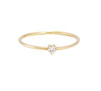 Wycian Engagement Ring Insert Princess Rings for Women 9K White Gold Au375 Size P 1/2 White Round 10mm Moissanite Stackable for Ladies Simple