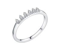 Wycian Engagement Ring Real Engagement Ring Set with Leaves 14K Yellow Gold Au585 Size T 1/2 White Marquise Moissanite Stackable for Lesbian Classic