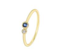 Wycian Eternity Rings 14K Gold Filled Ring Au585 Sapphire Delicate Size J 1/2 Fashion for Aunt Engagement Jewelry