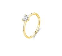 Wycian Friendship Rings Aaa Cubic Zirconia Ring 14K White Gold Au585 Size L 1/2 Multicolor Round Cubic Zirconia Stackable for Wife Upgrade 3.0